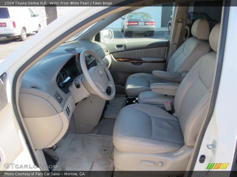 Arctic Frost White Pearl / Fawn Beige 2004 Toyota Sienna XLE