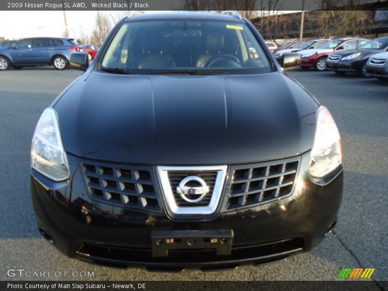 Wicked Black / Black 2009 Nissan Rogue SL AWD
