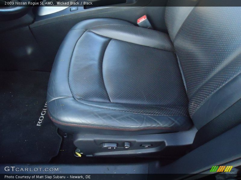 Wicked Black / Black 2009 Nissan Rogue SL AWD