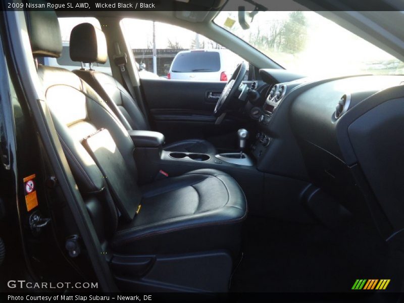 Wicked Black / Black 2009 Nissan Rogue SL AWD
