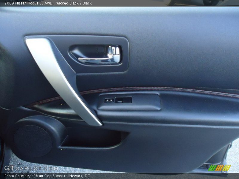 Wicked Black / Black 2009 Nissan Rogue SL AWD