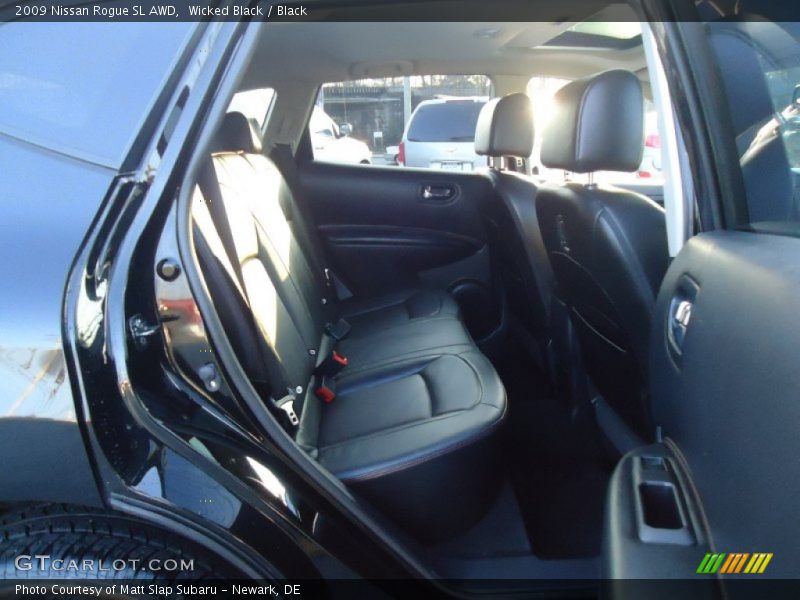 Wicked Black / Black 2009 Nissan Rogue SL AWD
