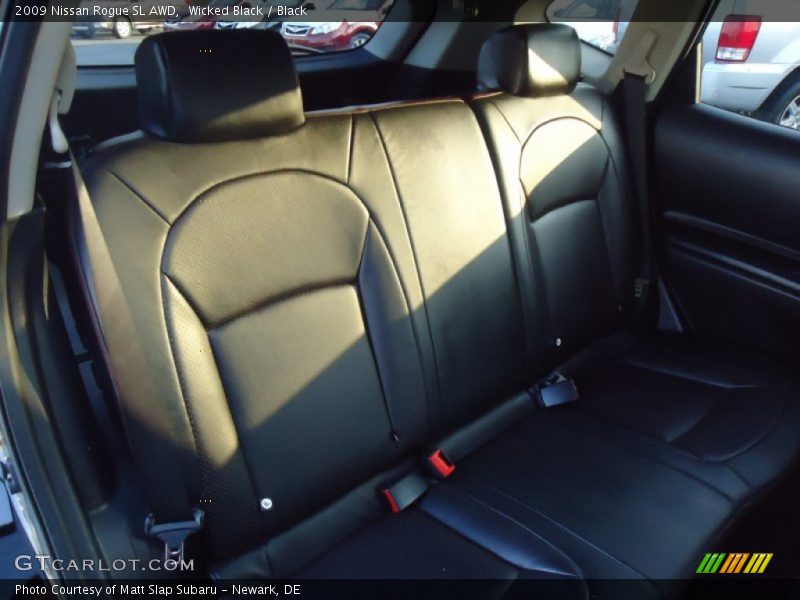 Wicked Black / Black 2009 Nissan Rogue SL AWD