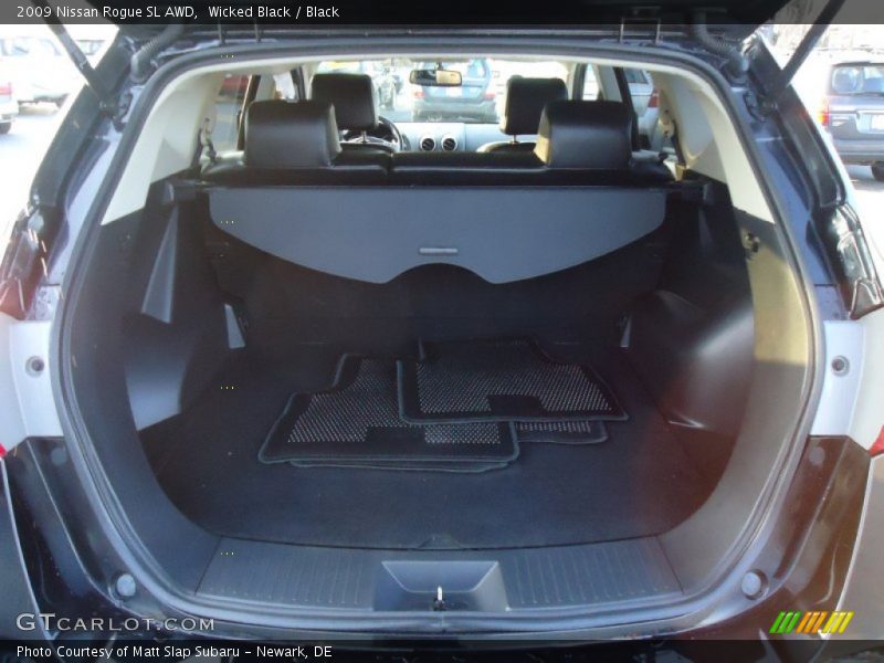 Wicked Black / Black 2009 Nissan Rogue SL AWD