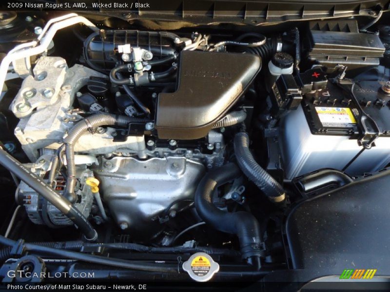 Wicked Black / Black 2009 Nissan Rogue SL AWD