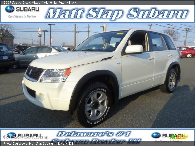 White Pearl / Black 2007 Suzuki Grand Vitara 4x4