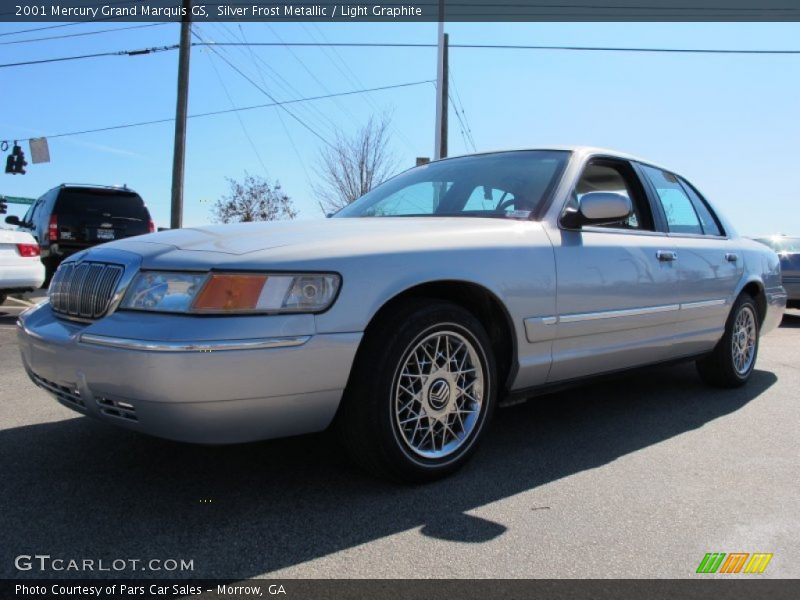 Silver Frost Metallic / Light Graphite 2001 Mercury Grand Marquis GS