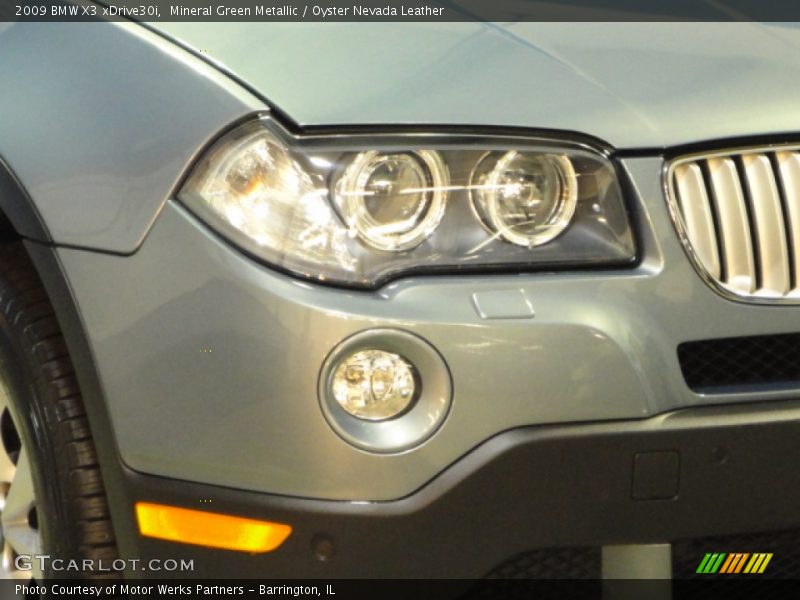 Mineral Green Metallic / Oyster Nevada Leather 2009 BMW X3 xDrive30i