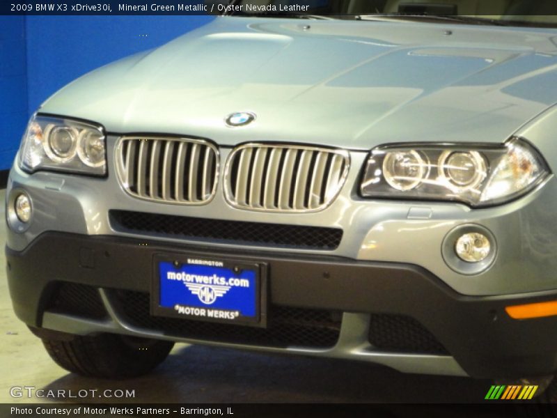 Mineral Green Metallic / Oyster Nevada Leather 2009 BMW X3 xDrive30i