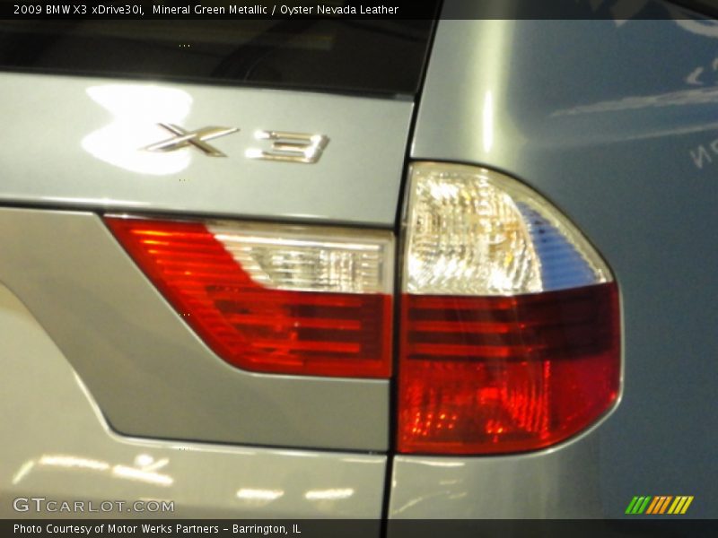 Mineral Green Metallic / Oyster Nevada Leather 2009 BMW X3 xDrive30i