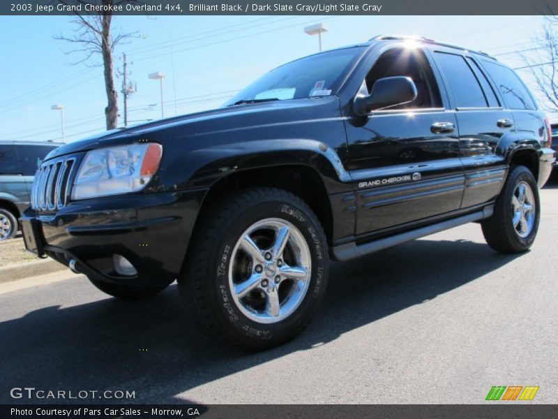 Brilliant Black / Dark Slate Gray/Light Slate Gray 2003 Jeep Grand Cherokee Overland 4x4