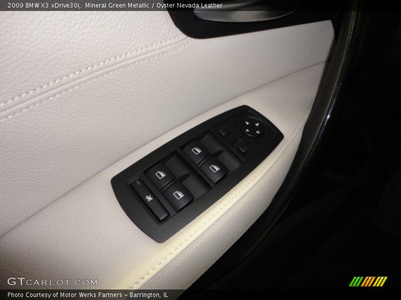 Mineral Green Metallic / Oyster Nevada Leather 2009 BMW X3 xDrive30i