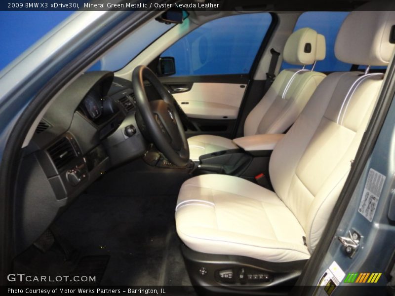 Mineral Green Metallic / Oyster Nevada Leather 2009 BMW X3 xDrive30i