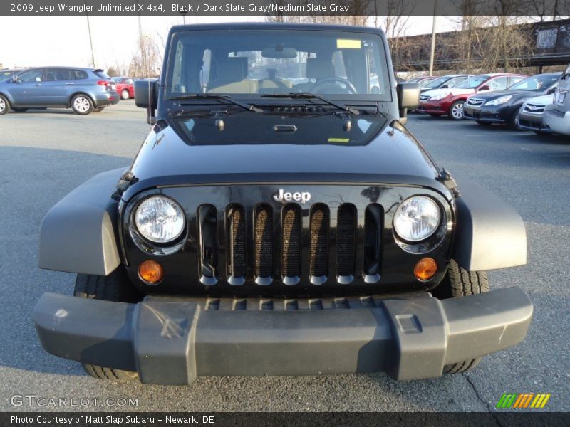 Black / Dark Slate Gray/Medium Slate Gray 2009 Jeep Wrangler Unlimited X 4x4