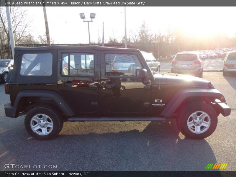 Black / Dark Slate Gray/Medium Slate Gray 2009 Jeep Wrangler Unlimited X 4x4