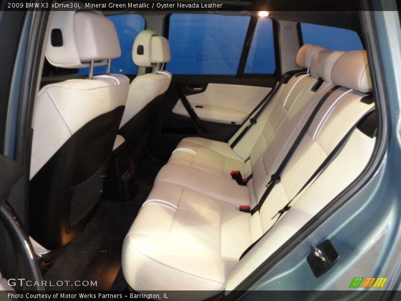Mineral Green Metallic / Oyster Nevada Leather 2009 BMW X3 xDrive30i