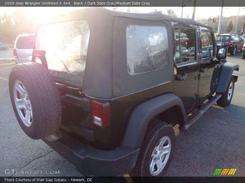 Black / Dark Slate Gray/Medium Slate Gray 2009 Jeep Wrangler Unlimited X 4x4