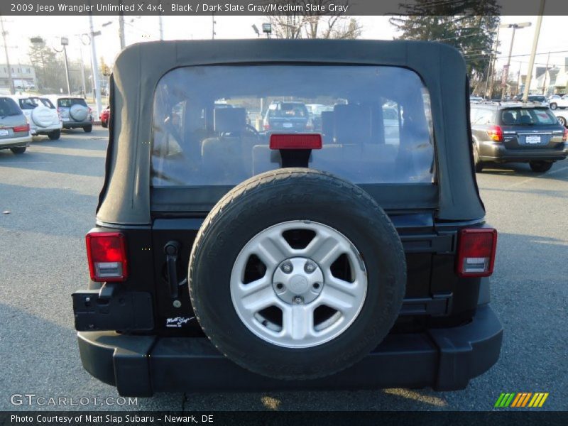 Black / Dark Slate Gray/Medium Slate Gray 2009 Jeep Wrangler Unlimited X 4x4