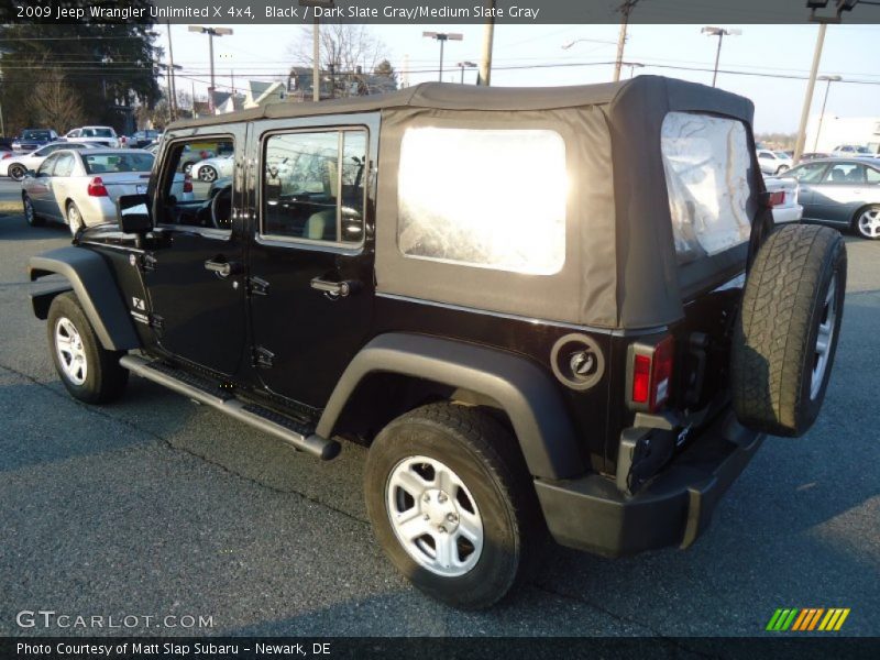 Black / Dark Slate Gray/Medium Slate Gray 2009 Jeep Wrangler Unlimited X 4x4