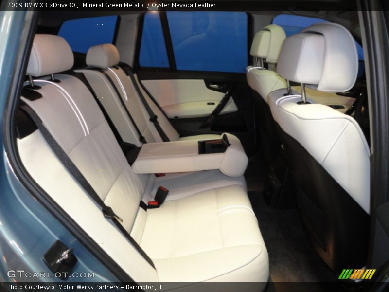 Mineral Green Metallic / Oyster Nevada Leather 2009 BMW X3 xDrive30i