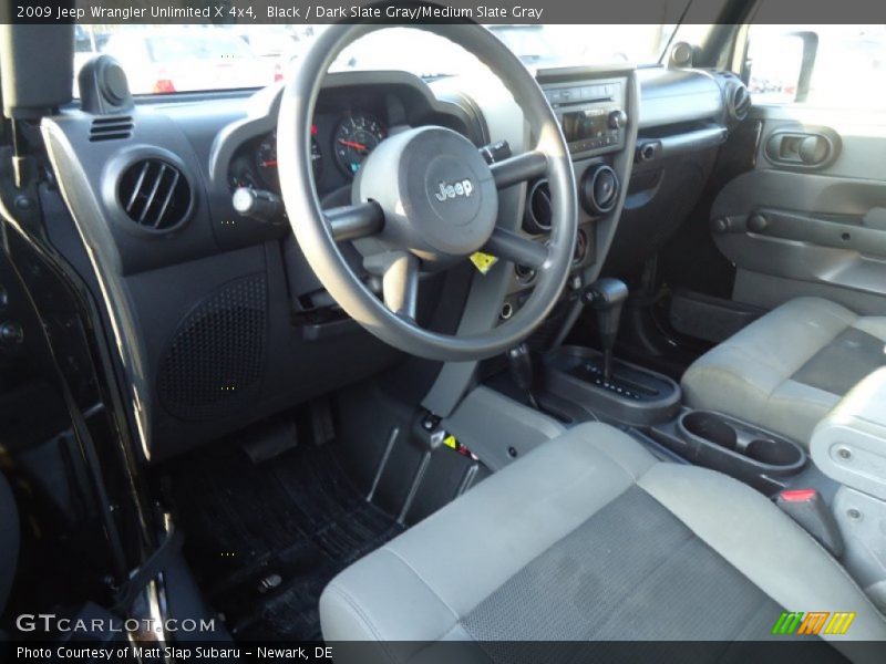 Black / Dark Slate Gray/Medium Slate Gray 2009 Jeep Wrangler Unlimited X 4x4