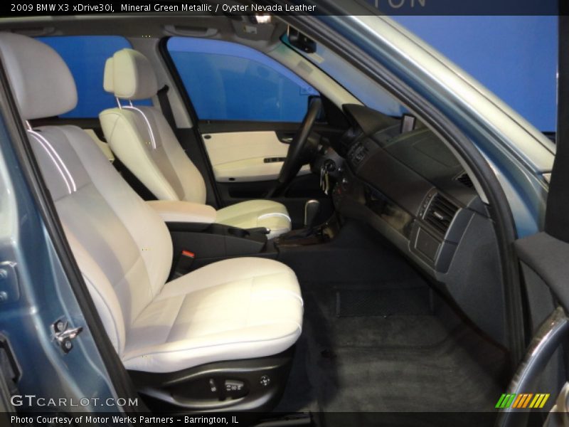 Mineral Green Metallic / Oyster Nevada Leather 2009 BMW X3 xDrive30i