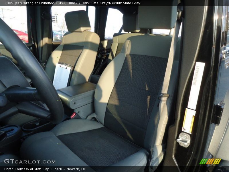 Black / Dark Slate Gray/Medium Slate Gray 2009 Jeep Wrangler Unlimited X 4x4