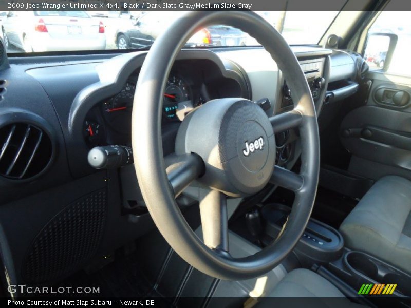 Black / Dark Slate Gray/Medium Slate Gray 2009 Jeep Wrangler Unlimited X 4x4