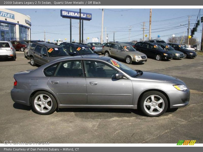 Quartz Silver Metallic / Off Black 2009 Subaru Legacy 2.5i Sedan