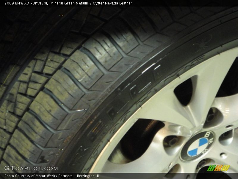 Mineral Green Metallic / Oyster Nevada Leather 2009 BMW X3 xDrive30i