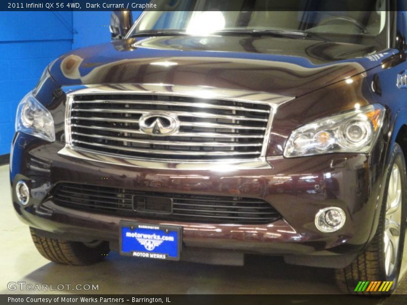 Dark Currant / Graphite 2011 Infiniti QX 56 4WD