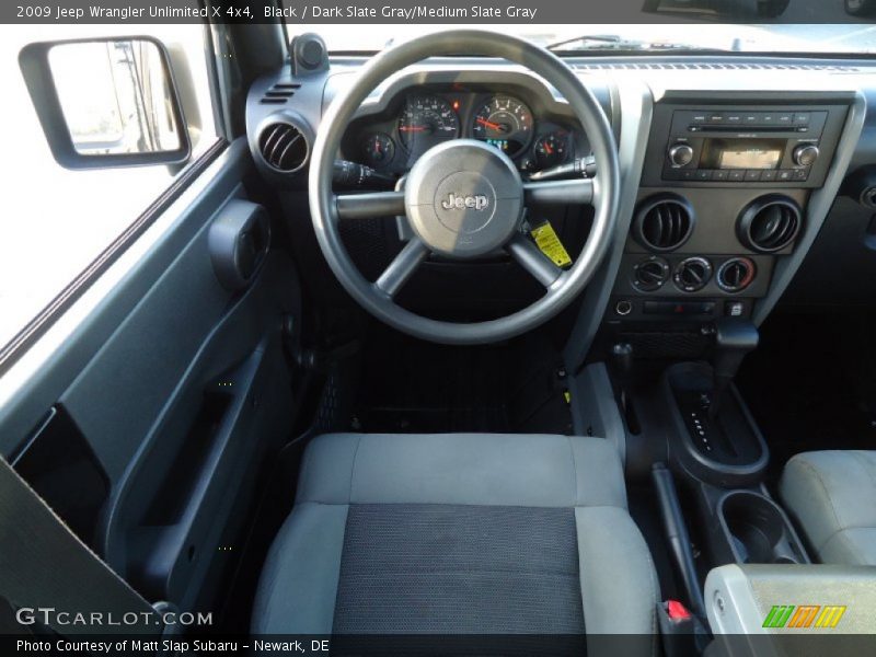 Black / Dark Slate Gray/Medium Slate Gray 2009 Jeep Wrangler Unlimited X 4x4