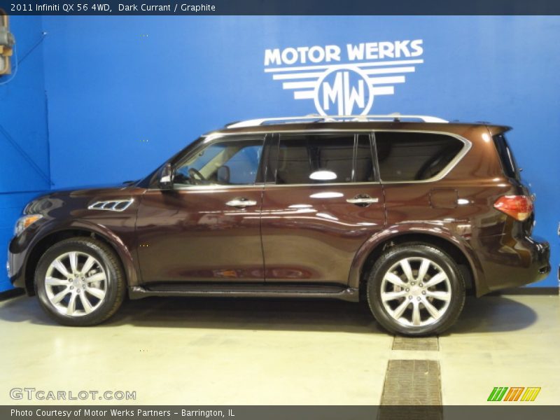 Dark Currant / Graphite 2011 Infiniti QX 56 4WD