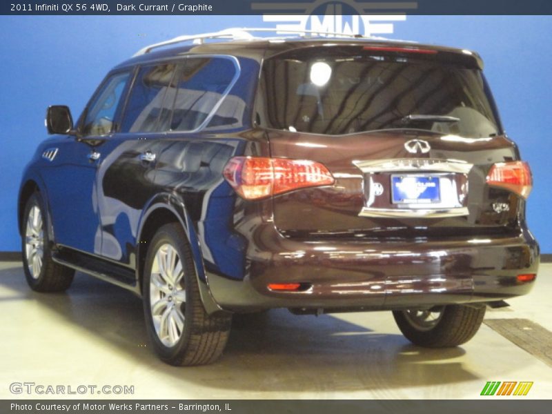 Dark Currant / Graphite 2011 Infiniti QX 56 4WD
