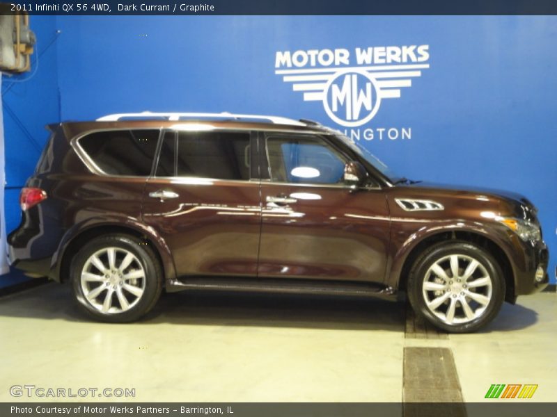 Dark Currant / Graphite 2011 Infiniti QX 56 4WD