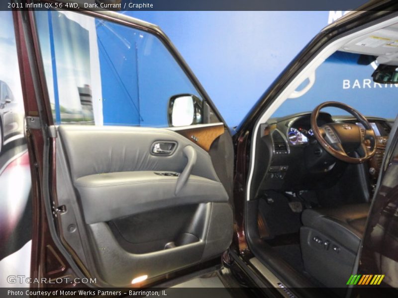 Dark Currant / Graphite 2011 Infiniti QX 56 4WD