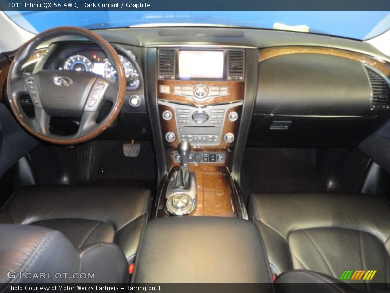 Dark Currant / Graphite 2011 Infiniti QX 56 4WD