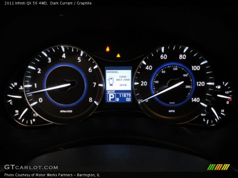 Dark Currant / Graphite 2011 Infiniti QX 56 4WD