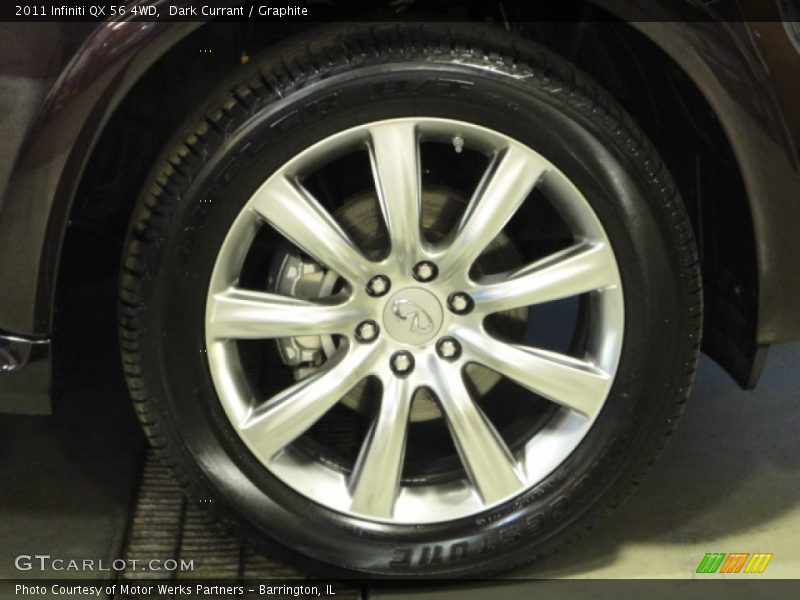 Dark Currant / Graphite 2011 Infiniti QX 56 4WD