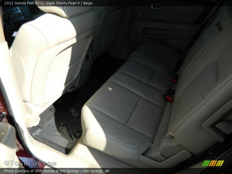 Dark Cherry Pearl II / Beige 2012 Honda Pilot EX-L