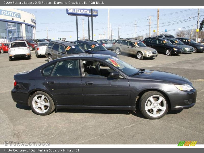 Diamond Gray Metallic / Off Black 2009 Subaru Legacy 2.5i Sedan