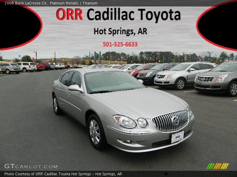 Platinum Metallic / Titanium 2008 Buick LaCrosse CX