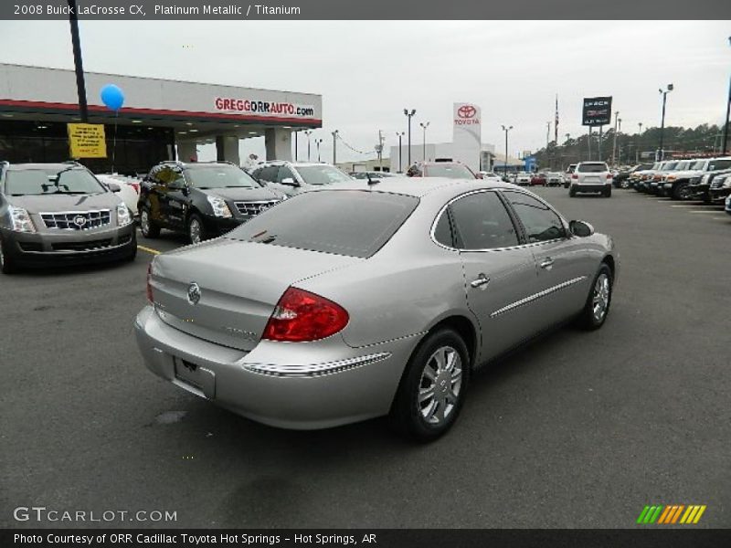 Platinum Metallic / Titanium 2008 Buick LaCrosse CX