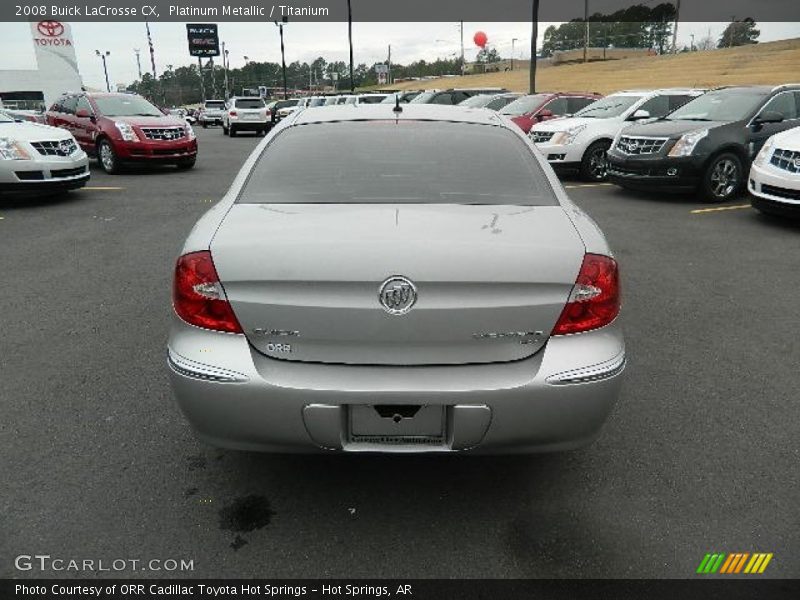 Platinum Metallic / Titanium 2008 Buick LaCrosse CX