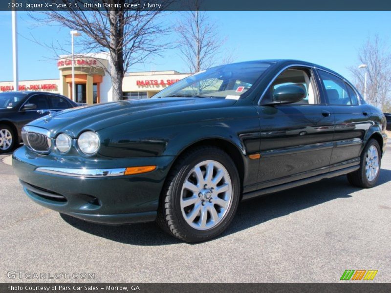 British Racing Green / Ivory 2003 Jaguar X-Type 2.5