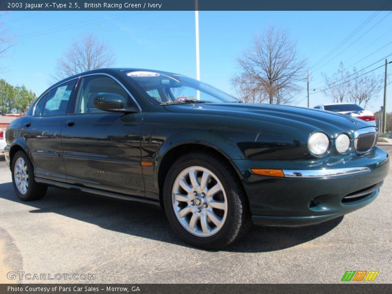 British Racing Green / Ivory 2003 Jaguar X-Type 2.5