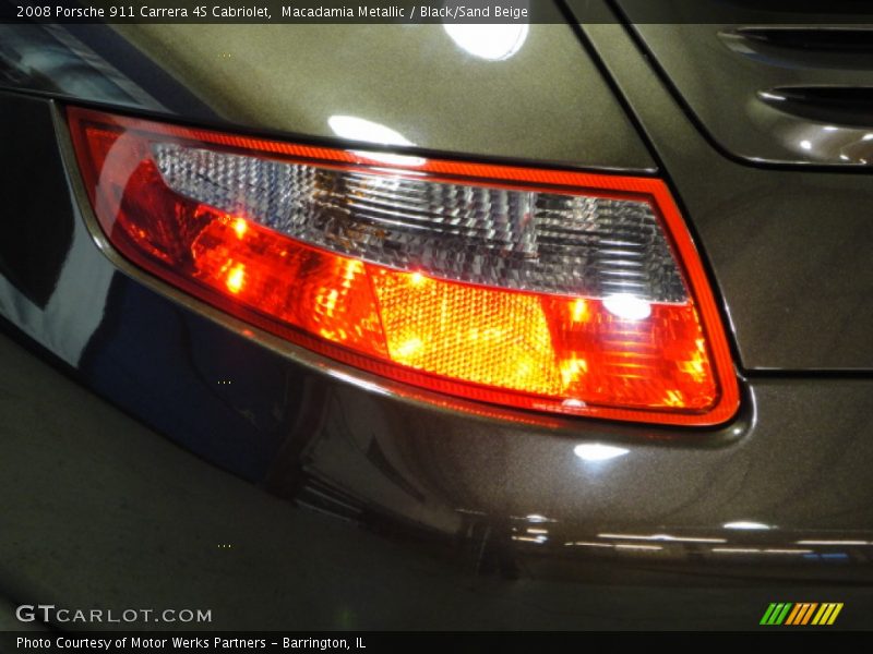 Macadamia Metallic / Black/Sand Beige 2008 Porsche 911 Carrera 4S Cabriolet