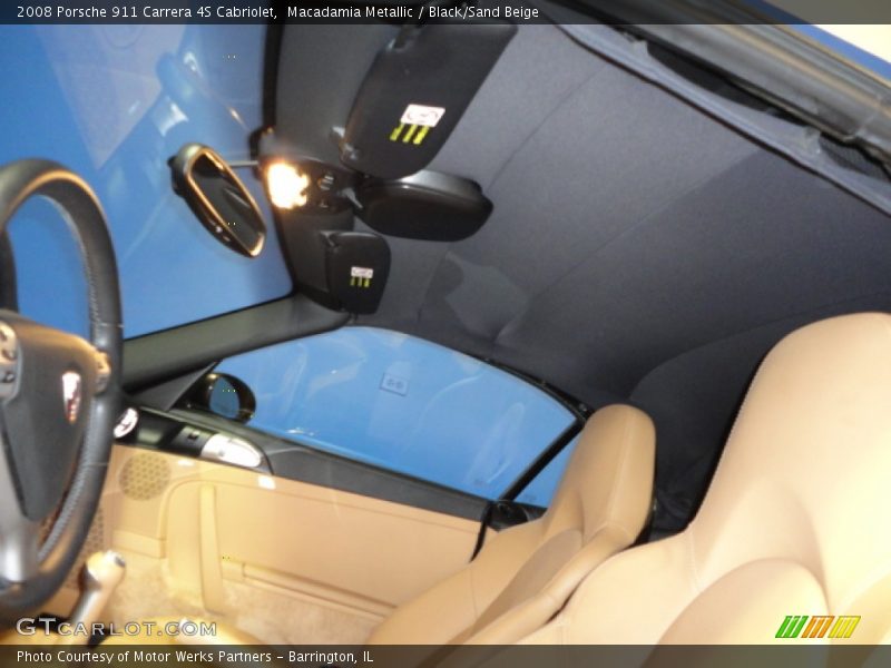 Macadamia Metallic / Black/Sand Beige 2008 Porsche 911 Carrera 4S Cabriolet