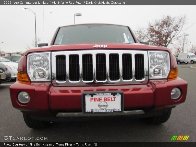 Inferno Red Pearl / Dark Khaki/Light Graystone 2006 Jeep Commander Limited 4x4