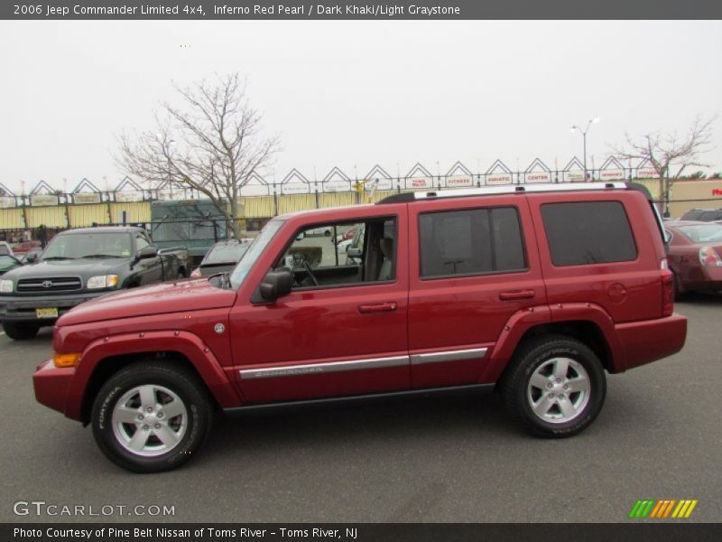 Inferno Red Pearl / Dark Khaki/Light Graystone 2006 Jeep Commander Limited 4x4